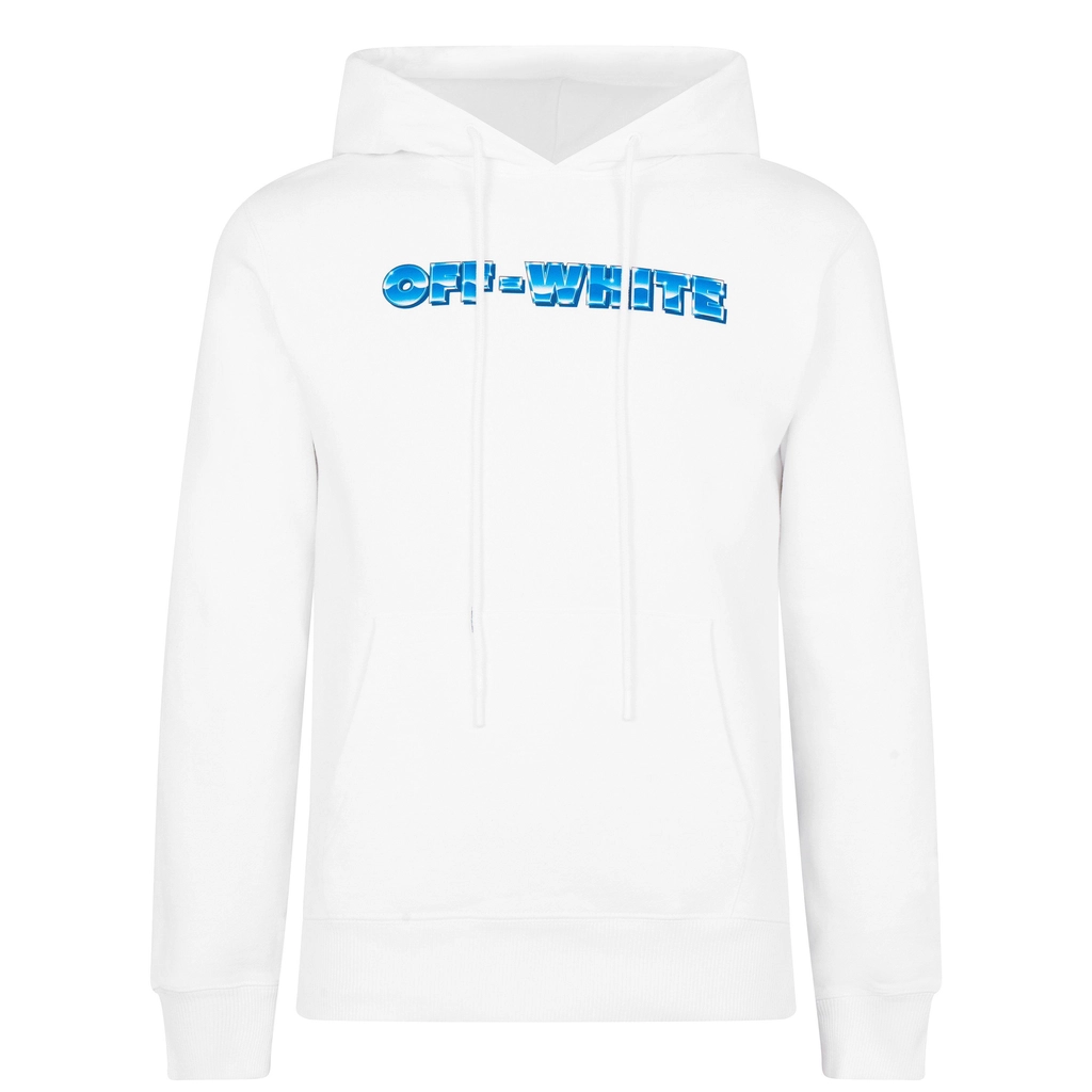 Off White Metal Arrow Hoodie - White 0139